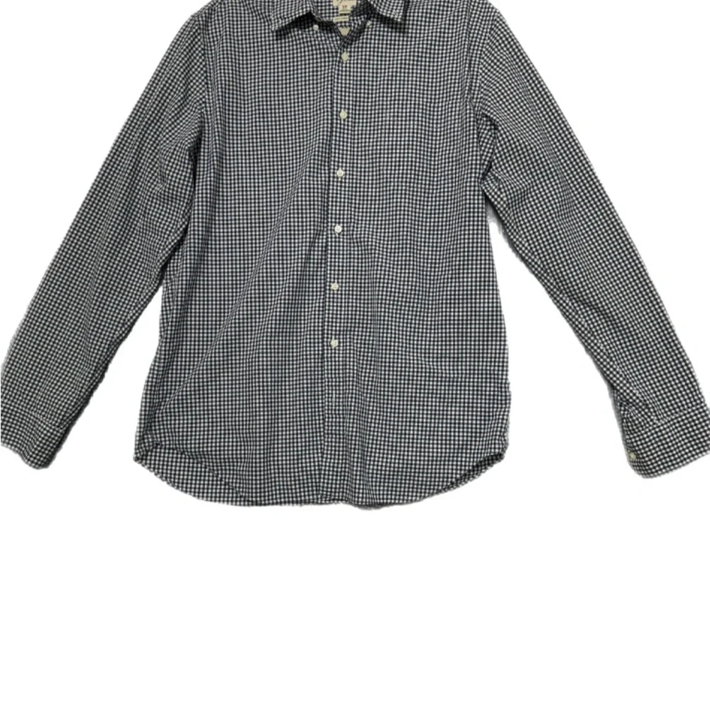 J. Crew Men's Monochrome Checkered Button Down Shirt